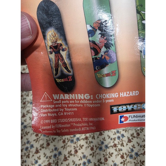 Dragon‎ Ball Z Mini Skateboard Toycom New Collectible Gokou Bent Package 1999 - Picture 8 of 8